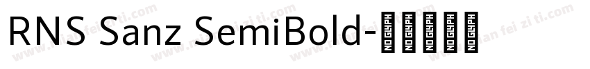 RNS Sanz SemiBold字体转换